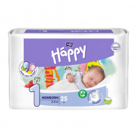 Bella Baby Happy подгузники newborn 1 (2-5 кг), 25 шт. 